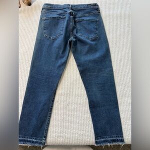 Citizens Of Humanity Dark Blue Straight Leg Jeans